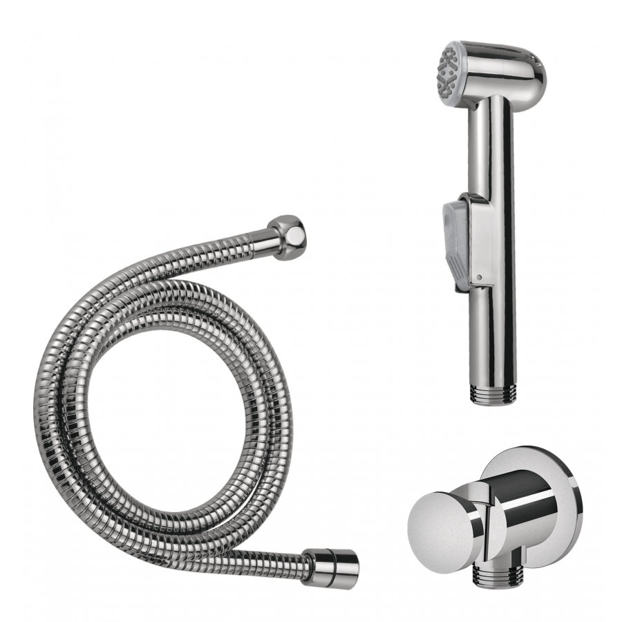 Гигиенический набор: шланговое подсоединение с держателем, гигиенический душ, душевой шланг, Am.Pm F0202100