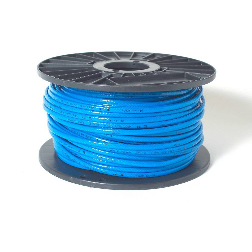 Нагревательный кабель саморегулируемый DEVIpipeheat 10 V2 синий