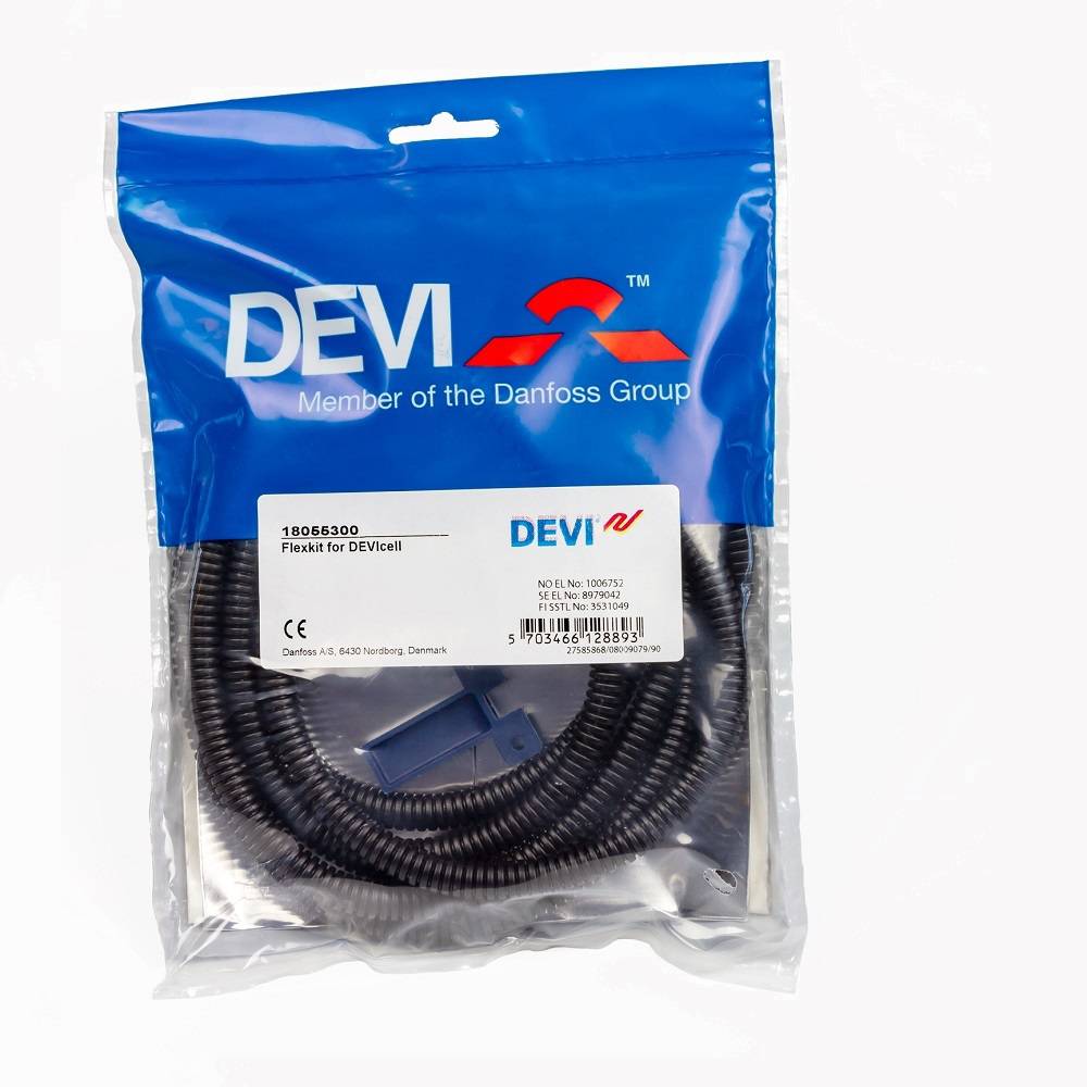Flexkit for DEVIcell. Комплект для установки датчика температуры пола на монтажный лист DEVIcell™ - 1 шт.